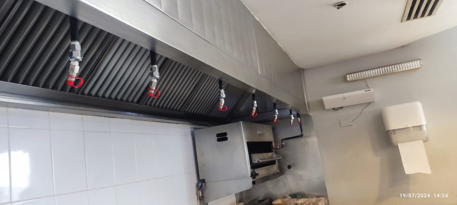 Instalación de protección en cocina