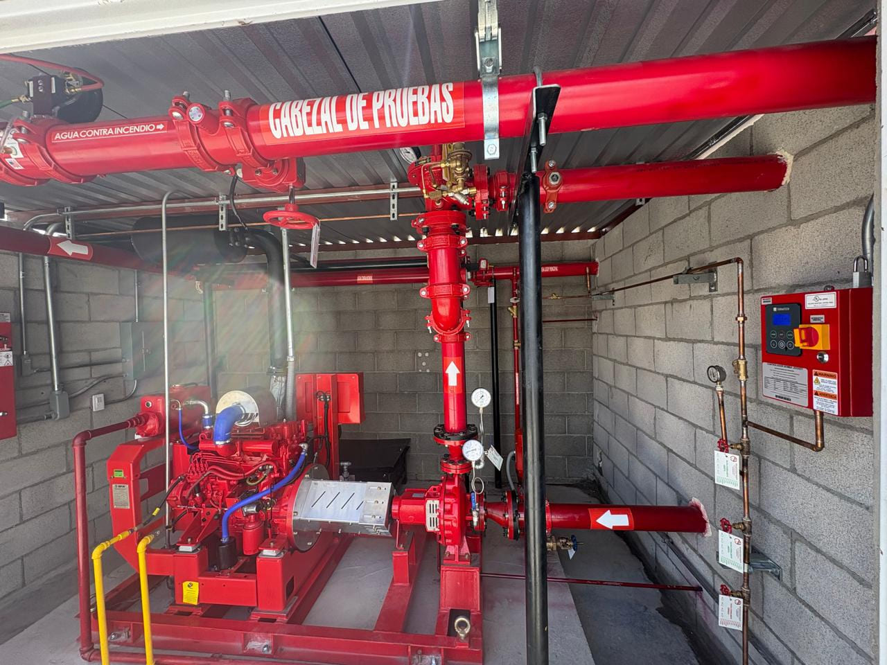 Sistema de bombeo contra incendio
