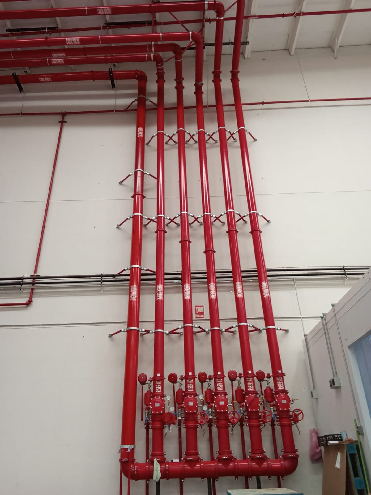 Riser de sistema de rociadores